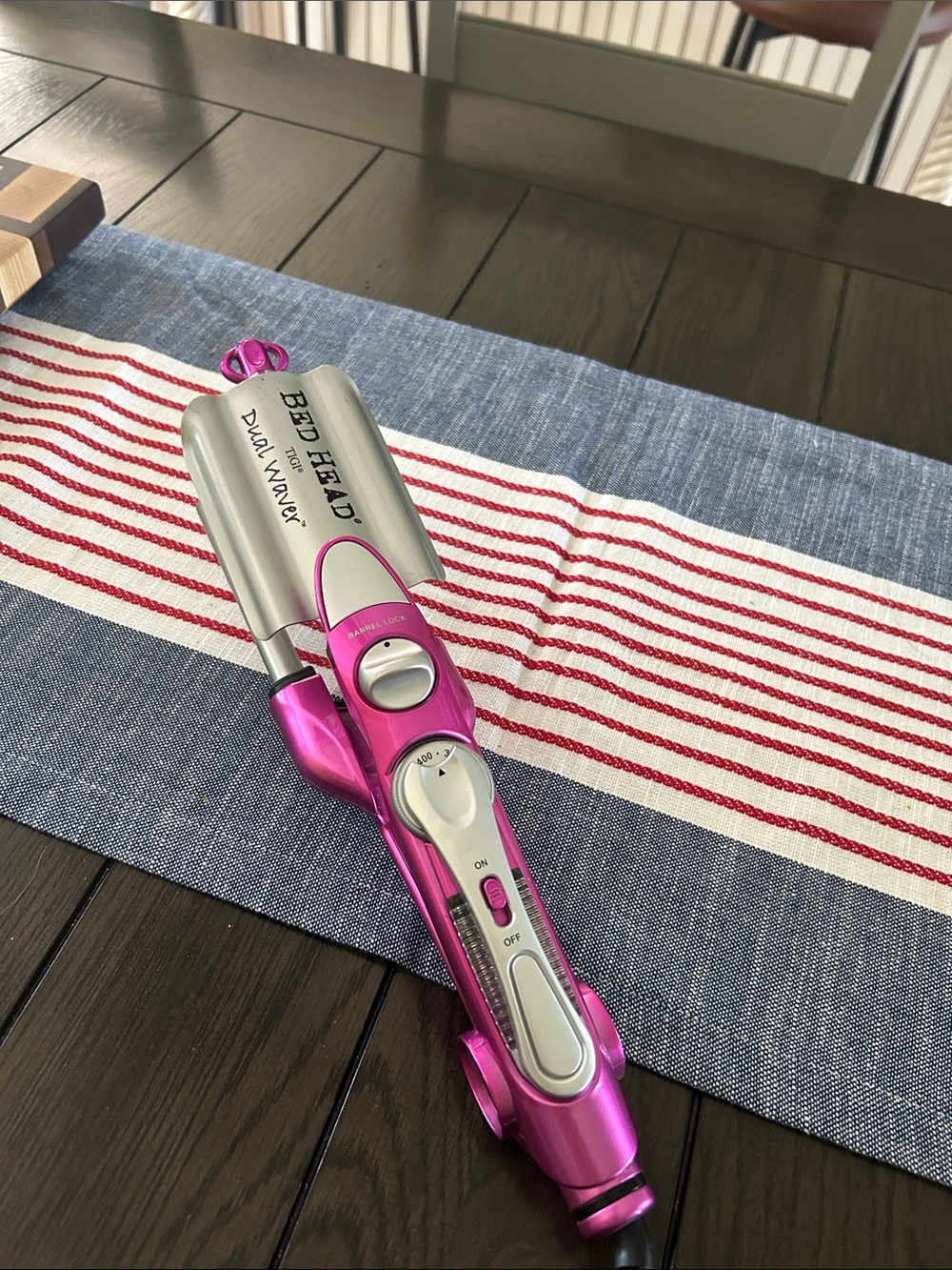 Bed Head Dual Waver in Metallic Pink and Silver